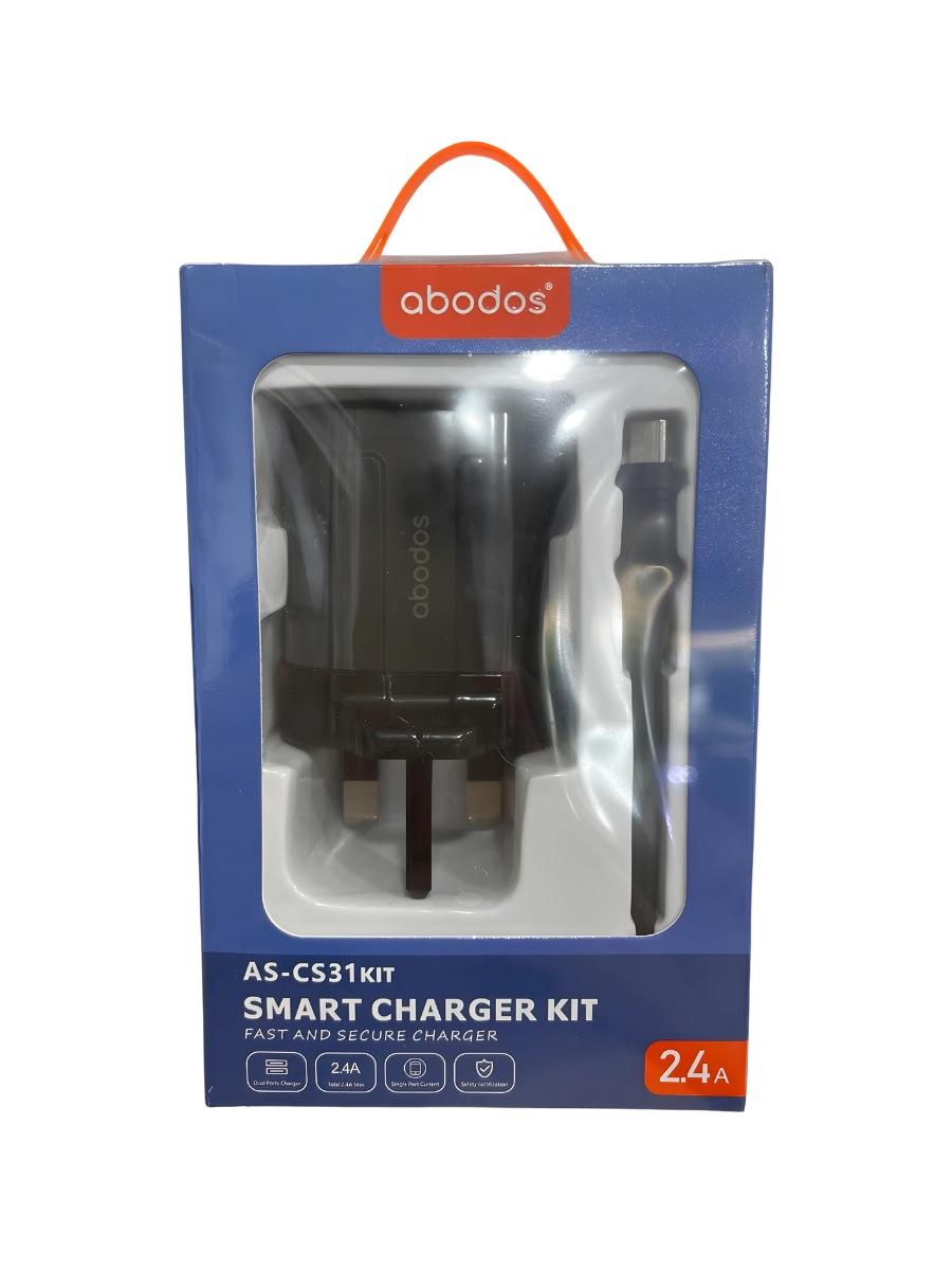 It's a Abodos brand Charger Set with Type-C Cable. Showing the product inside the box.